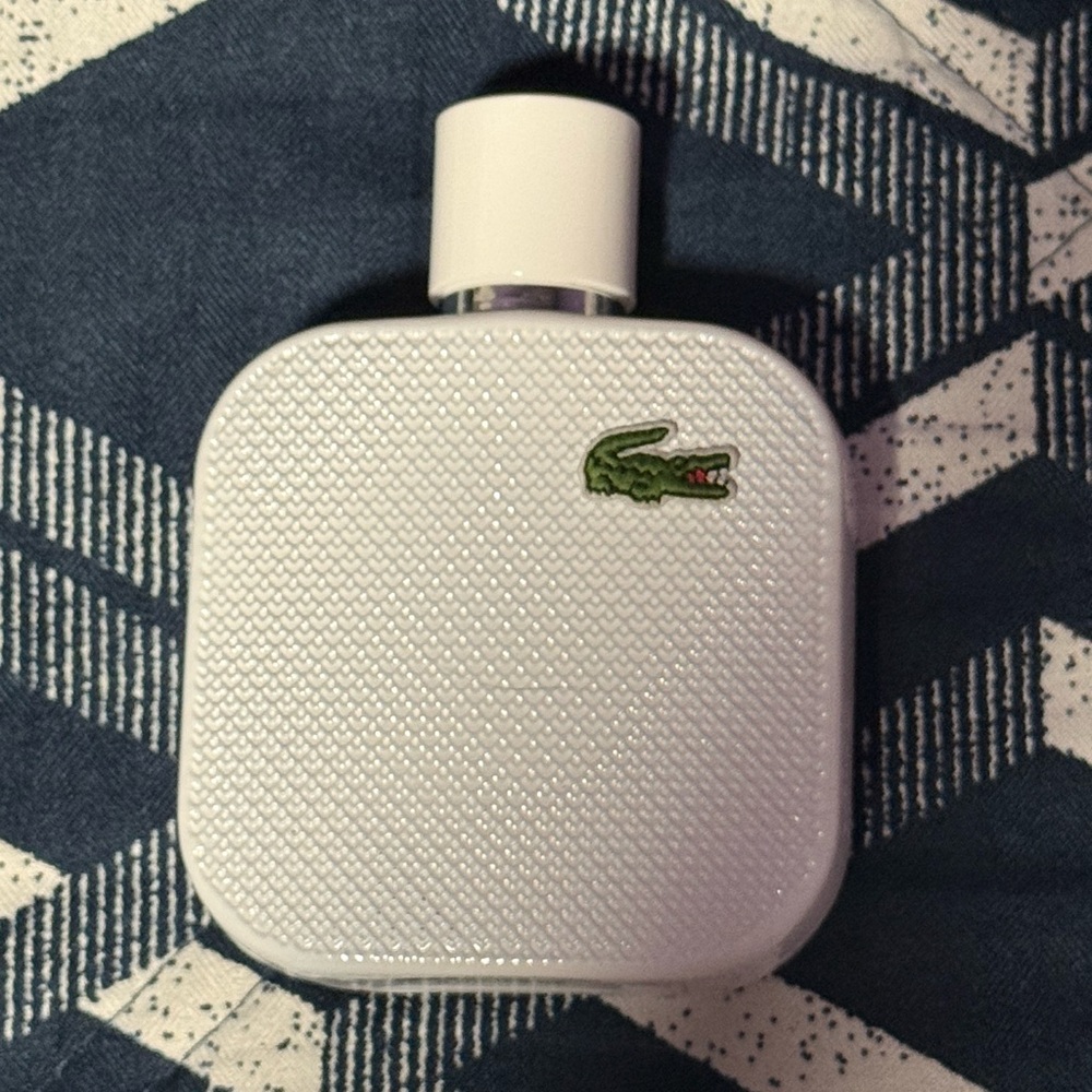 Lacoste White Textured Eau de Toilette Bottle 3.3 OZ